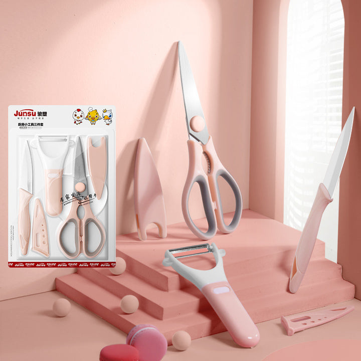 Stainless Steel Kitchen Scissors Household Pointed Toe