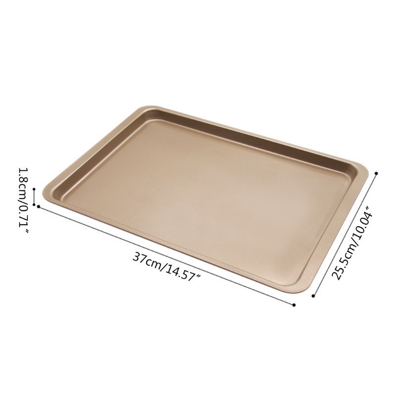 Carbon steel rectangular cake baking tray mould