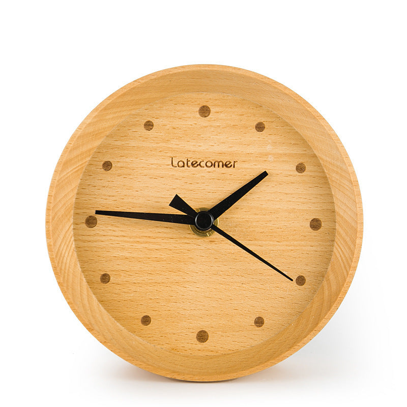 Ornament wooden electronic clock digital clock