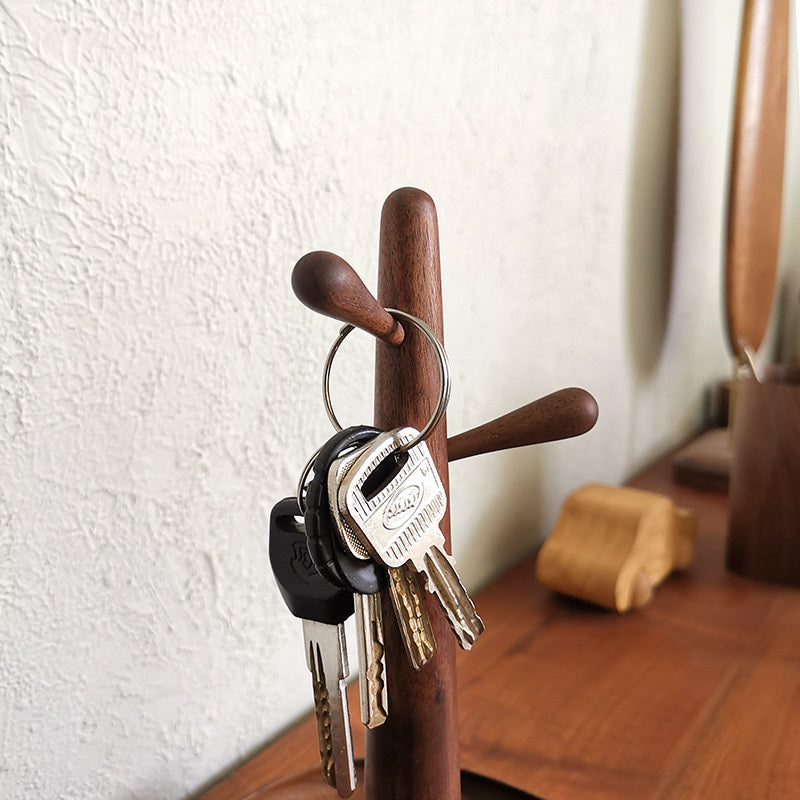 Black walnut storage rack