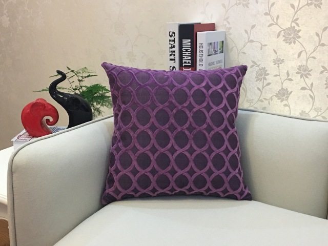 Home Decorative Sofa Throw Pillows Flannel Cushion Cover