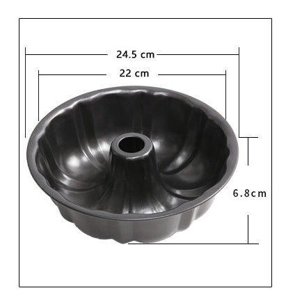 Runde, tiefe Backform, Gugelhupfform, Kürbisform