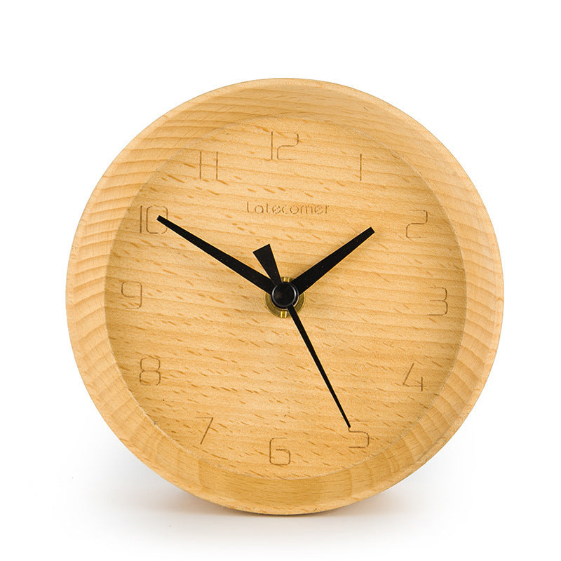 Ornament wooden electronic clock digital clock