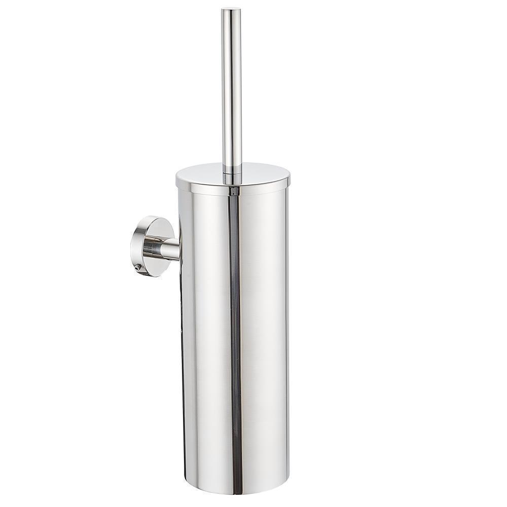 304 Stainless Steel Toilet Brush Punching Bathroom Wall Mounted Toilet Brush Cleaning Vertical Bracket