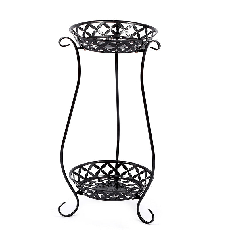 Multifunctional Wrought Iron Succulent Flower Pot Rack Balcony Floor-to-ceiling Flower Stand Simple Rack Spider Orchid Shelf