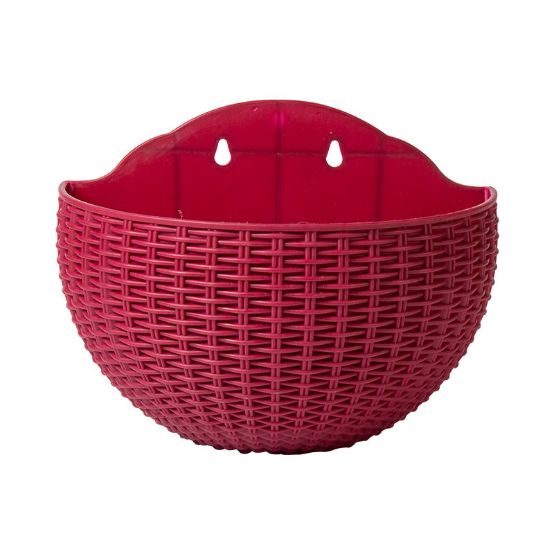 Basket Balcony Lazy Flower Pot Wall Hanging Hydroponics