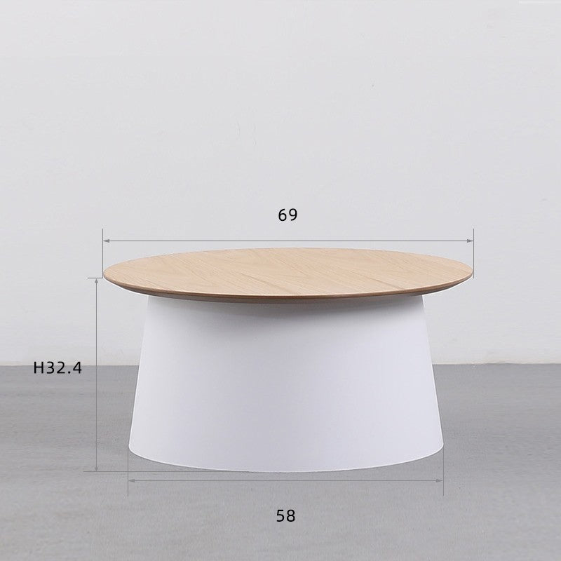 Simple Solid Wood Tea Table Living Room Simple Round Tea Table Sofa Edge Several