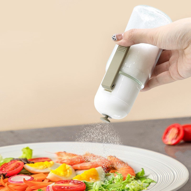 Bouteille de contrôle du sel d'assaisonnement en verre pour cuisine