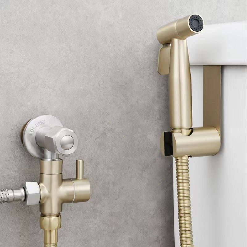 Stainless Steel Black Brushed Golden Water Spray Gun Bidet Set