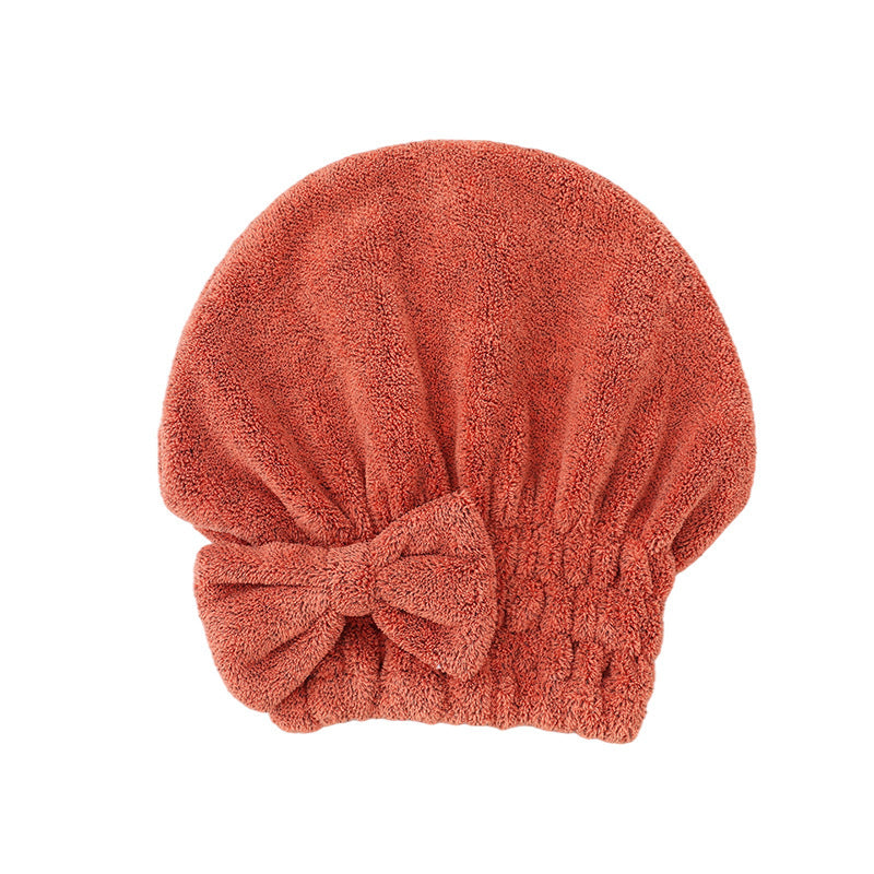 Bow Princess Hat Cute Dry Hair Towel Absorbent Quick-drying Turban