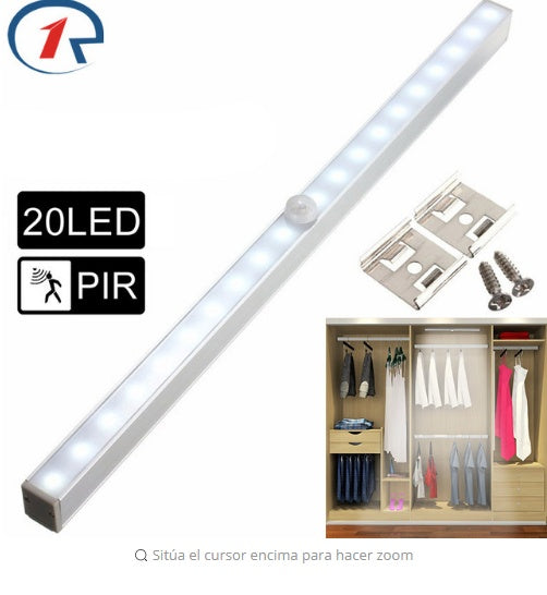 Lampe d'armoire à induction à LED pour corps humain Lampe de garde-robe à induction pour corps humain en alliage d'aluminium de haute qualité Veilleuse à LED