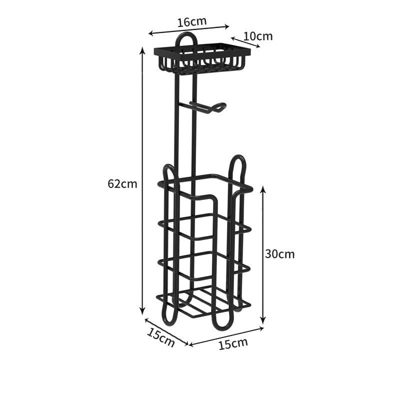 Toilet Paper Roll Holder Stainless Floor Rack