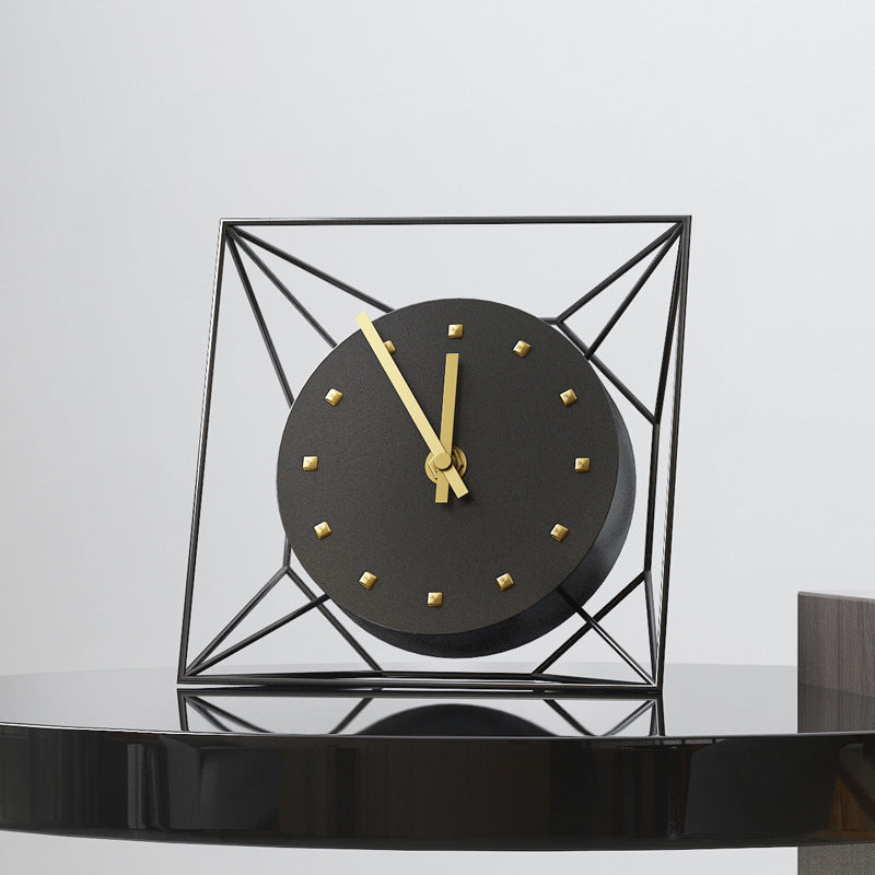 Living room home old-fashioned silent clock table clock