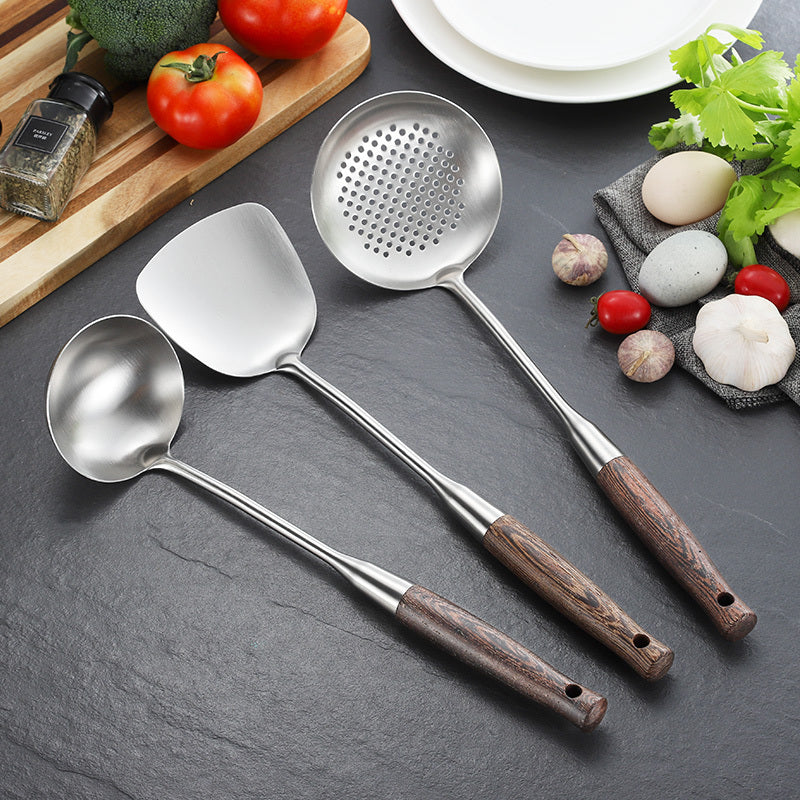 Stainless steel spatula set