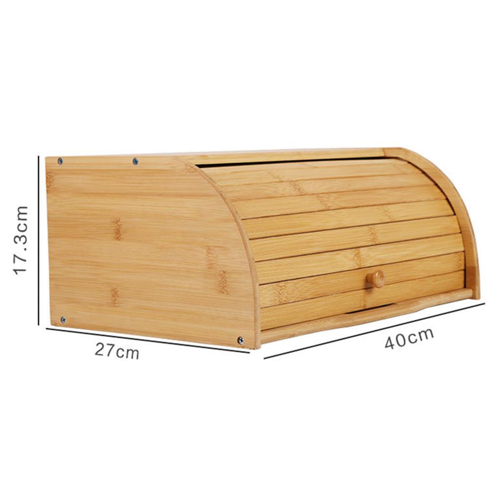 Solid wood storage box drawer bread box