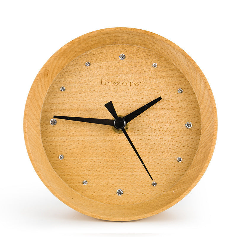 Ornament wooden electronic clock digital clock