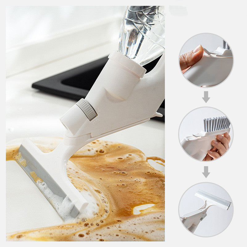 Versatile Spray Cleaning Brush Kit Window Glass Cleaning Tool Set Household Water Spray Brush Window Wiper Kitchen Accessories