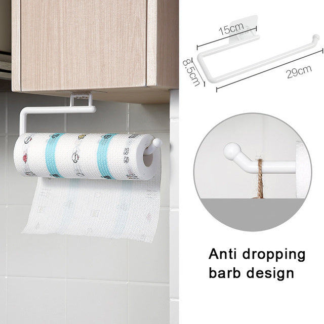 Non Perforated Kitchen Dedicated Paper Towel Rack Roll Paper Rack