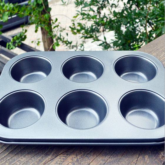 Roasting tool round 6 maffen cake baking tray without maffen cake mold Cupcake mold