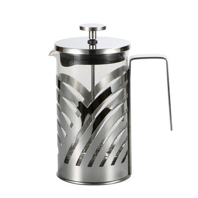 Hand Press Household Stainless Steel French Coffee Pot