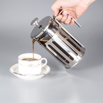 Hand Press Household Stainless Steel French Coffee Pot