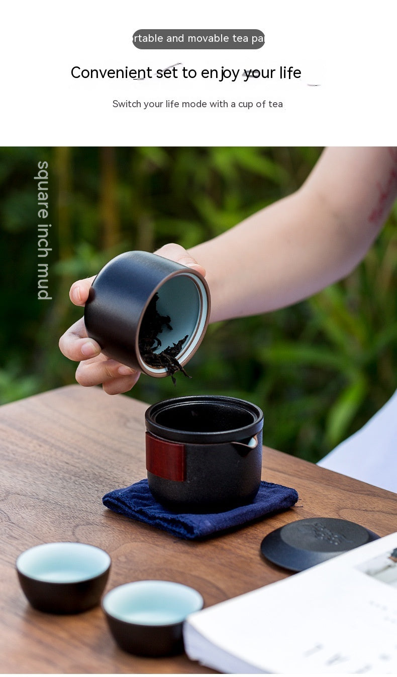 One Pot Two Cups Anti-scald Ceramic Tea Brewing Cup