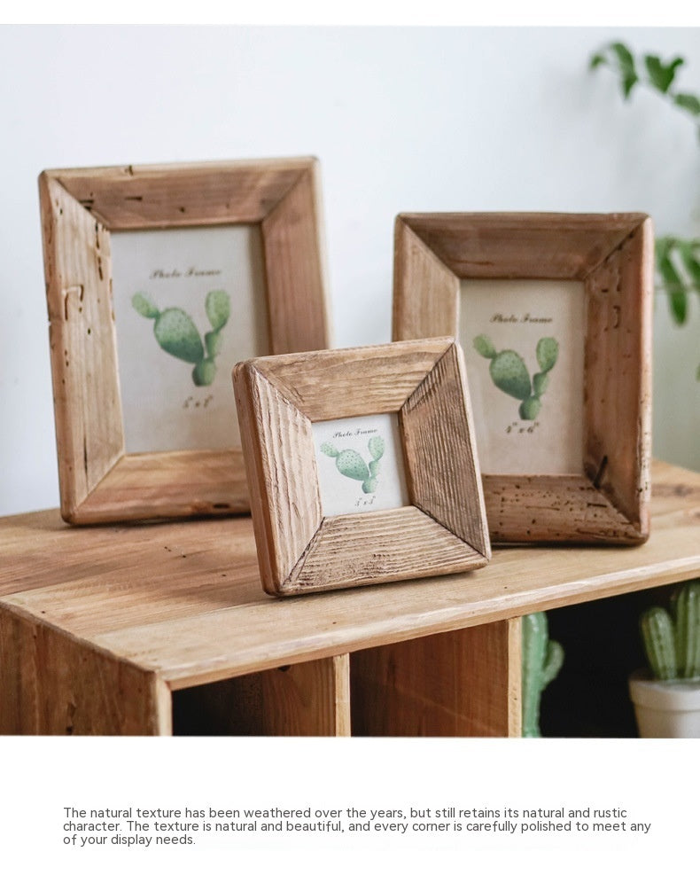 Wooden Frame, Solid Wood Table, Picture Frame, Table Decoration