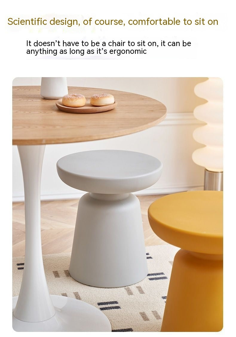 Mushroom Stool Plastic Minimalist Table Small Coffee Table Bedside Small Table