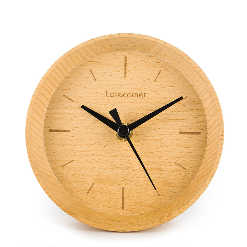 Ornament wooden electronic clock digital clock