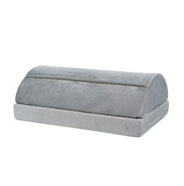 Semi-cylindrical foot warmer office rest pad