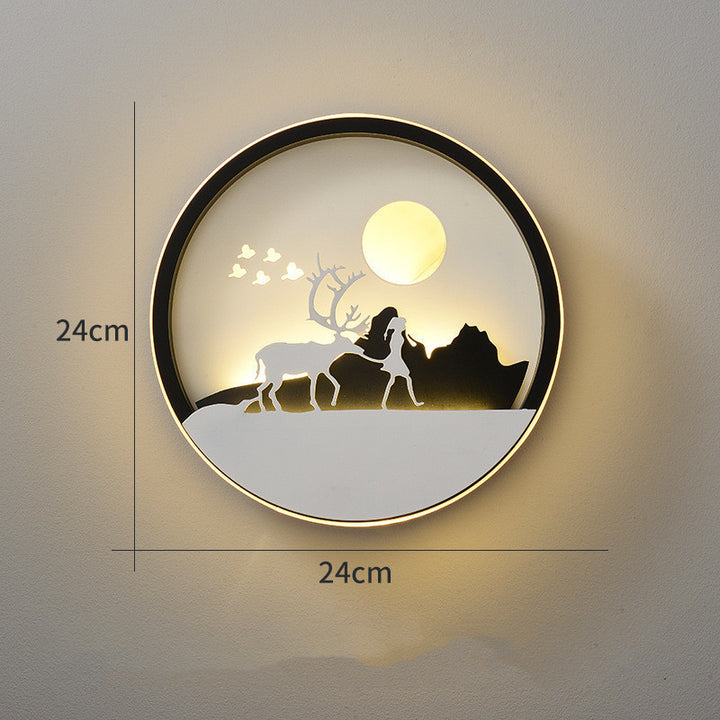 Wandlampe Schlafzimmer Moderner Minimalistischer Kreativer Hintergrund