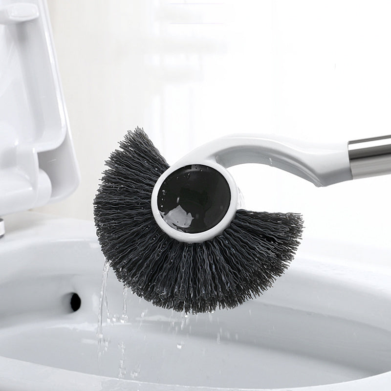 Magnetic toilet brush set