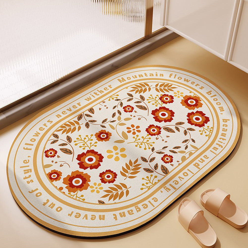 Bathroom Bathroom Diatomite Non-slip Absorbent Floor Mat