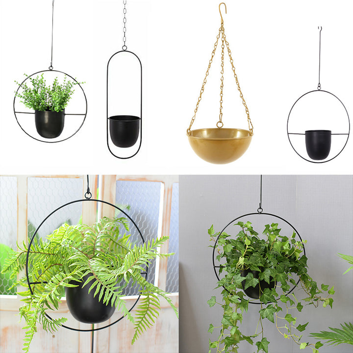 Hanging Iron Flower Pot Hanging Decorative Balcony