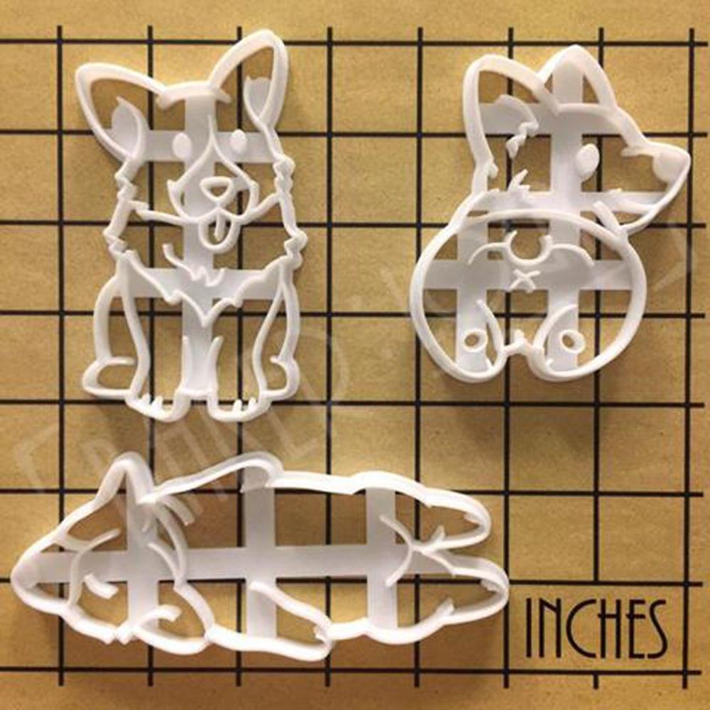 Corgi Shape Cookie Cutter Set