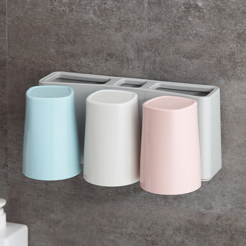 Toothbrush holder wall storage toothbrush rack