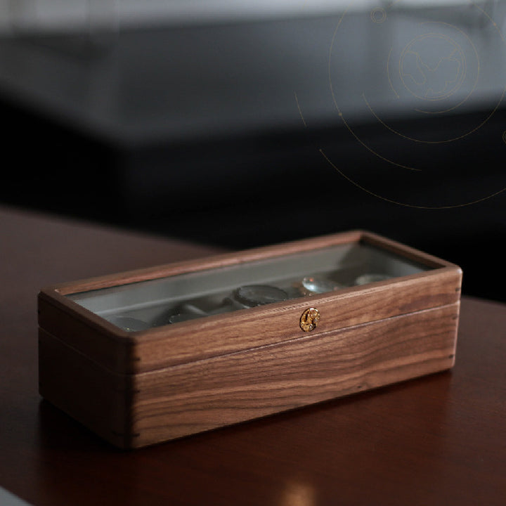 wooden watch storage box