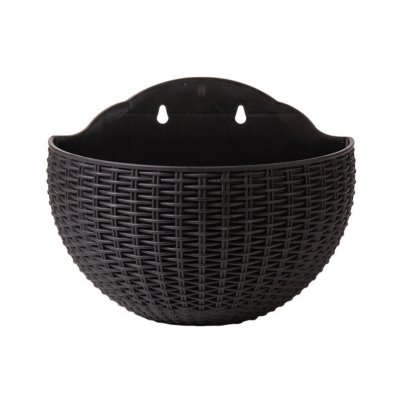 Basket Balcony Lazy Flower Pot Wall Hanging Hydroponics