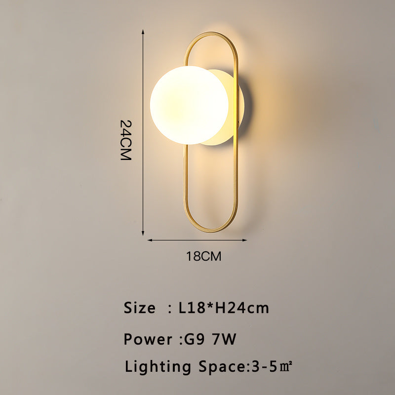 Modern Minimalist Hotel Living Room Background Wall Light