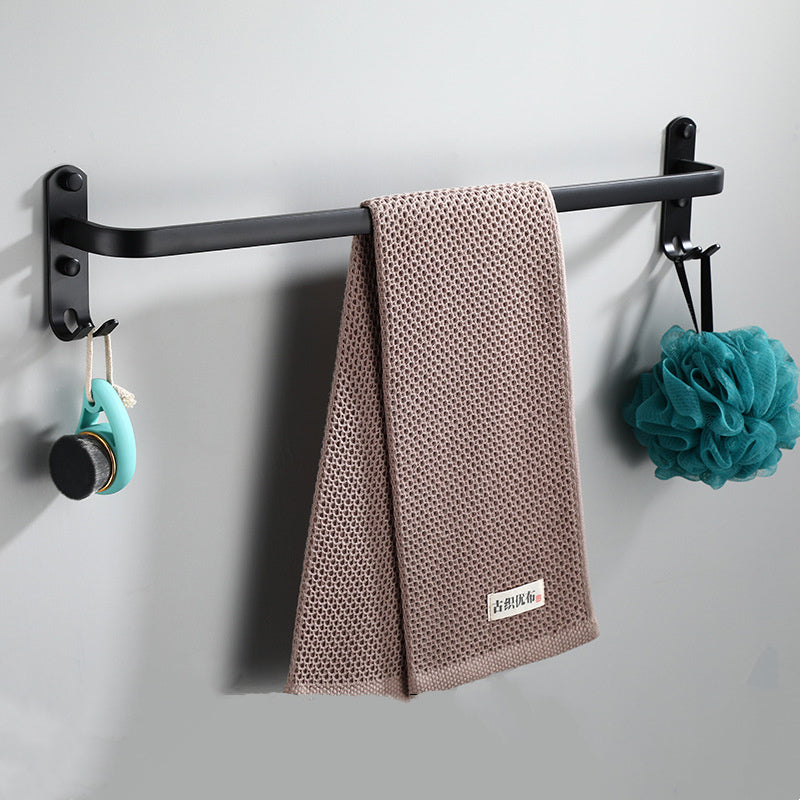 Black space aluminum towel rack