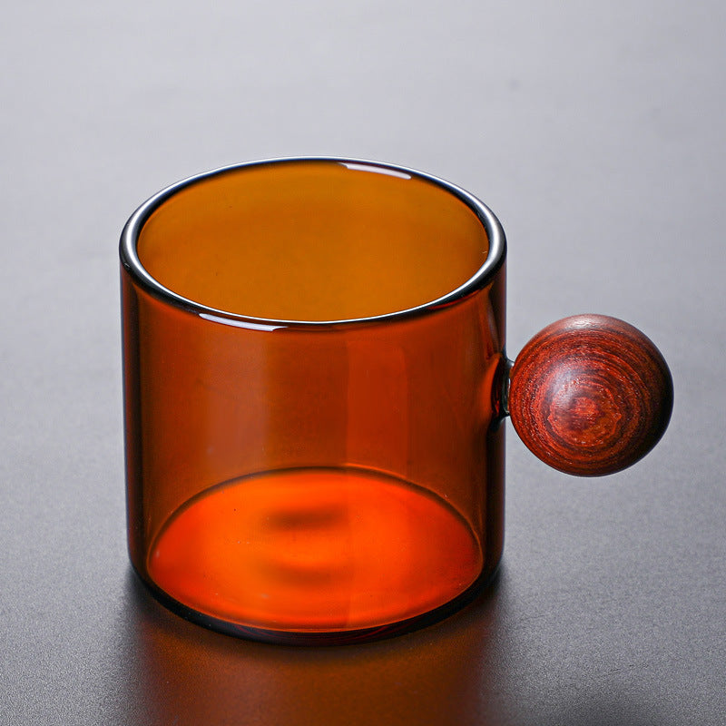 Kaffee Tee Farbe Persönliche Holz Glas Tasse