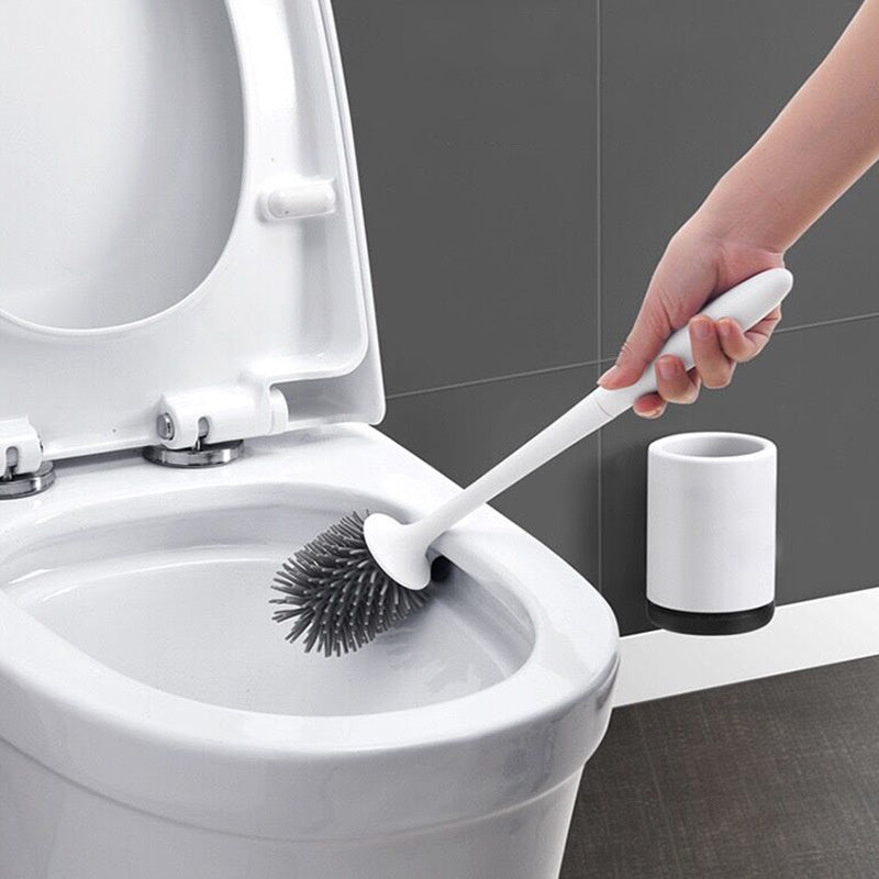 TPR bathroom soft rubber head toilet brush