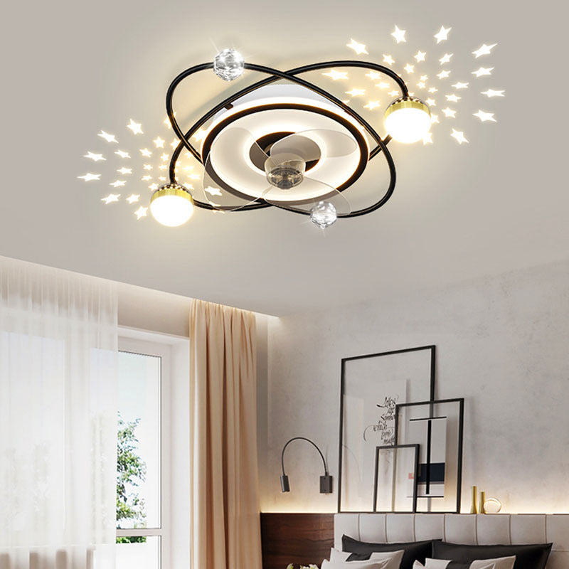 Nordic schlafzimmer dekor led leuchten für zimmer Decke fan licht lampe restaurant esszimmer Decke fans mit lichter fernbedienung