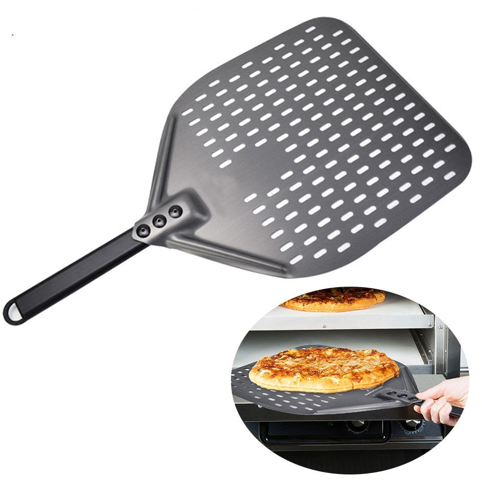 Oven cleaning spatula stainless steel square punching