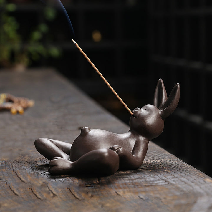 Creative Frog Rabbit Kangaroo Kitten Incense Burner Incense Holder Incense Burner