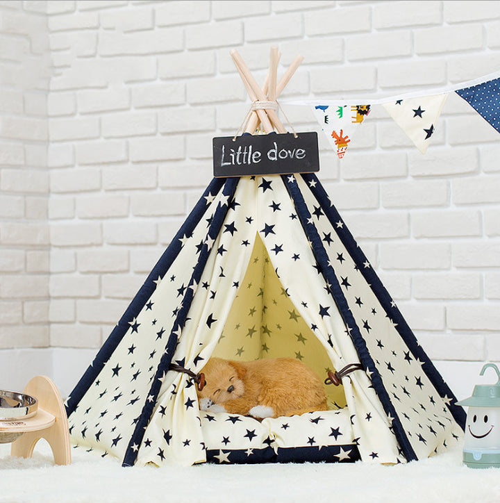 Portable Washable Pet Tent Dog Bed Cat Toy House