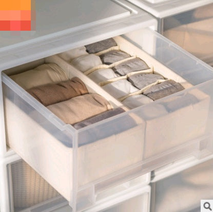 Drawer storage box fabric closet finishing box towel hat sorting bag underwear socks storage box