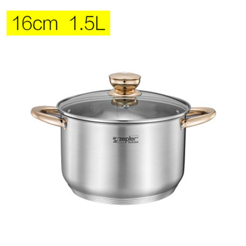 Thickened Double Bottom 304 Stainless Steel sSmall Soup Pot