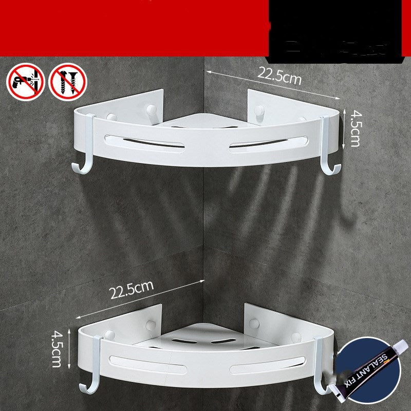 Compatible with Apple, Tripod Toilet Corner Shelf Bathroom Space Aluminum