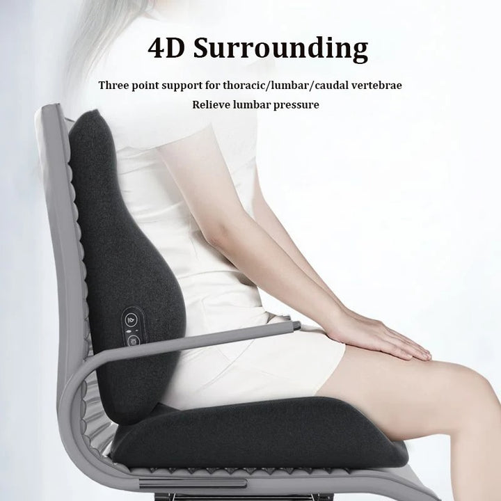 Cushion Office Waist Support Massage Heating Protection Backrest